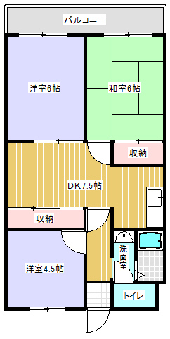 ハウス明日葉の間取り