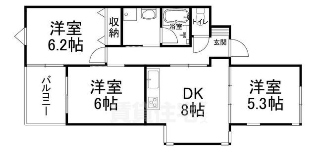 カサグランデ嵯峨野の間取り