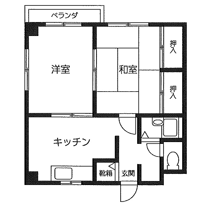 ハイツヤハギの間取り