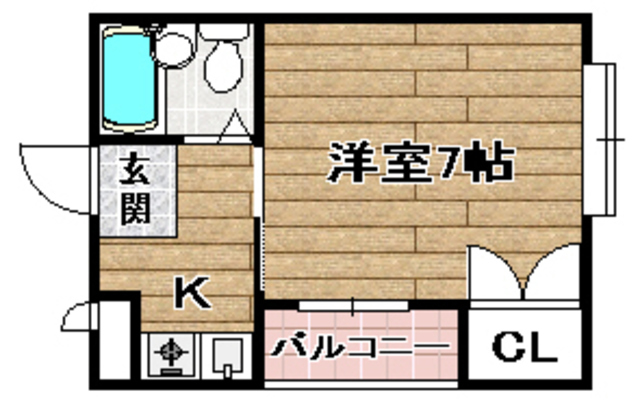 高槻市昭和台町のマンションの間取り