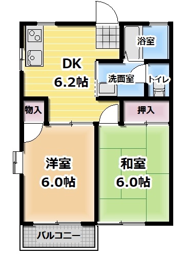 パルテールＡ棟の間取り