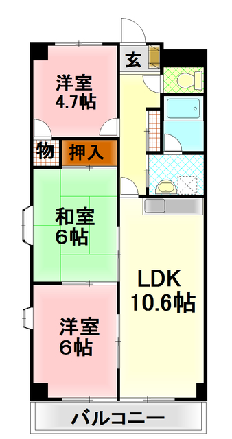 【グランペール函南の間取り】