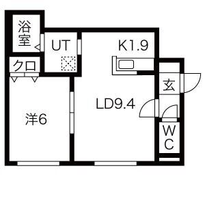 北広島市共栄町のマンションの間取り