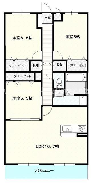 サウスコートの間取り