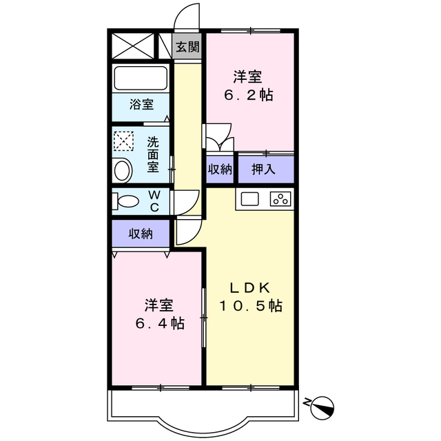 カームルーラルの間取り