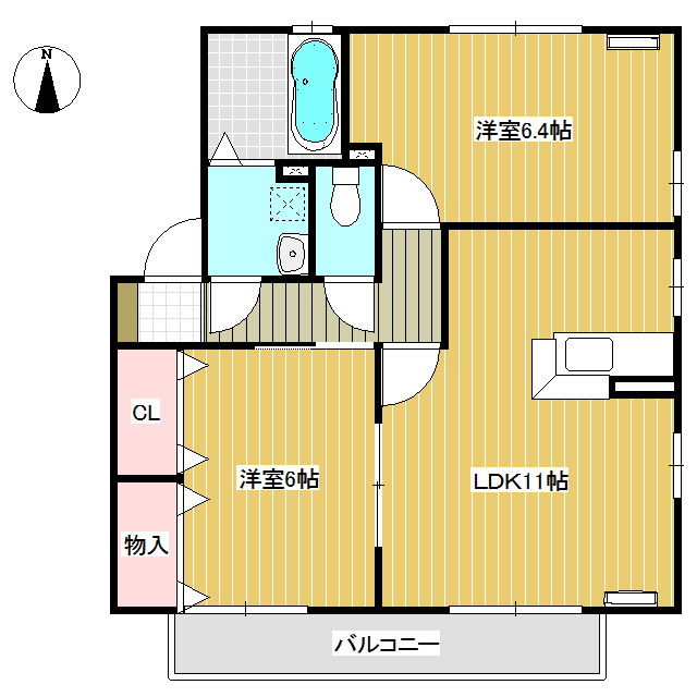 リビングタウン佐久平Ｂの間取り