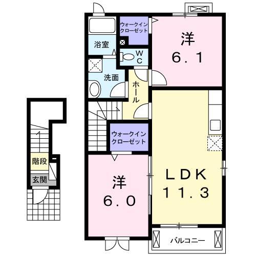 ［大東建託］メゾン・デ・エレーヌ　（三沢市）の間取り