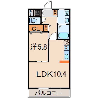 エクサーブ東原の間取り