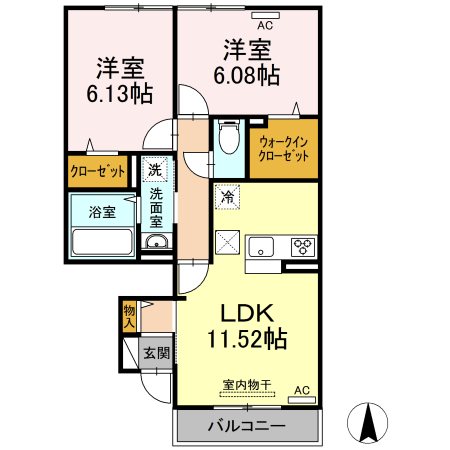 アンファング21の間取り