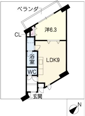 パレスＨＡＫＵＨＯの間取り