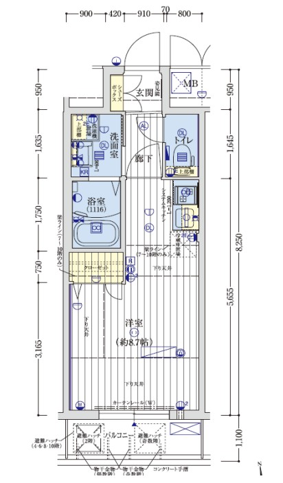 アクアラフォレ豊中の間取り