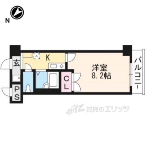 草津市笠山のマンションの間取り