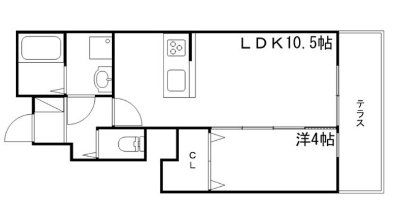 サンサージュ北条の間取り