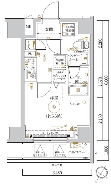 LUMEED川崎の間取り