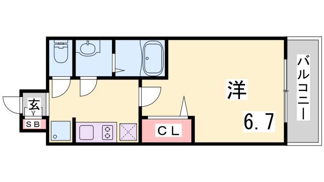 プレサンスTHE神戸の間取り