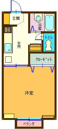 パルハイムSUGIの間取り