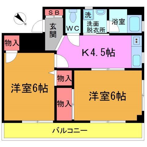 吉原マンションの間取り