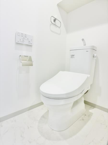 トイレ　ゆったりとした空間のトイレです