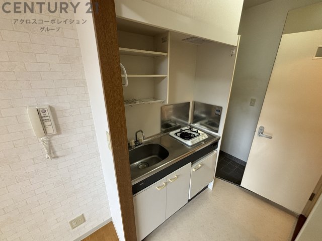 キッチン　ガスコンロ付のキッチンです！