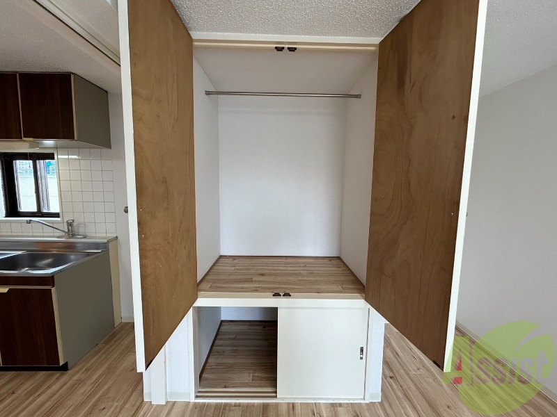 収納　収納もバッチリあるのでお部屋が片付きますよ！
