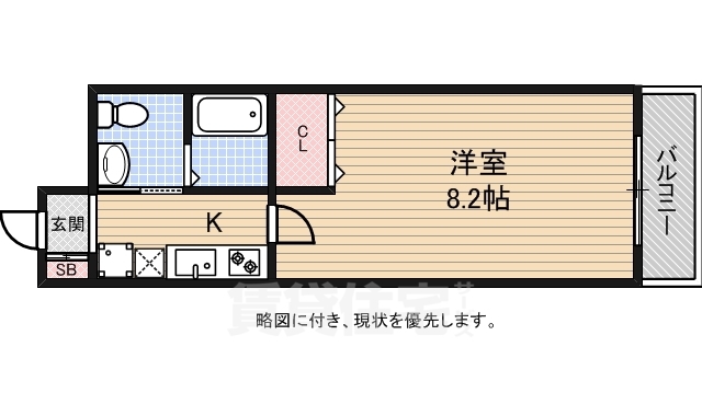 ワンモアハート円町の間取り写真
