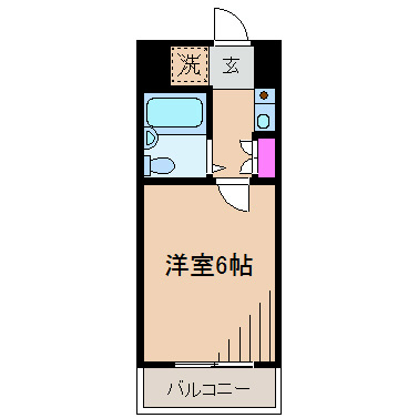 東急東横線 新丸子駅 徒歩3分 9階建 築32年の間取り写真