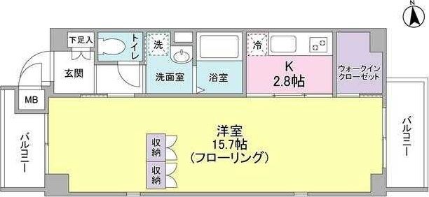 クレール追分の間取り写真