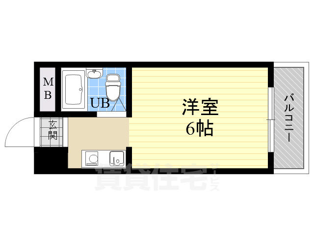 阪急伊丹線 塚口駅 徒歩17分 11階建 築36年の間取り写真