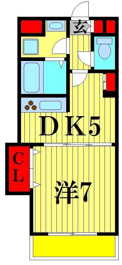 ＪＲ総武線 西船橋駅 徒歩10分 6階建 築19年の間取り写真