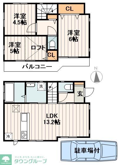 住吉町戸建の間取り写真