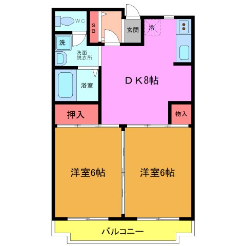 あとらす市川の間取り写真