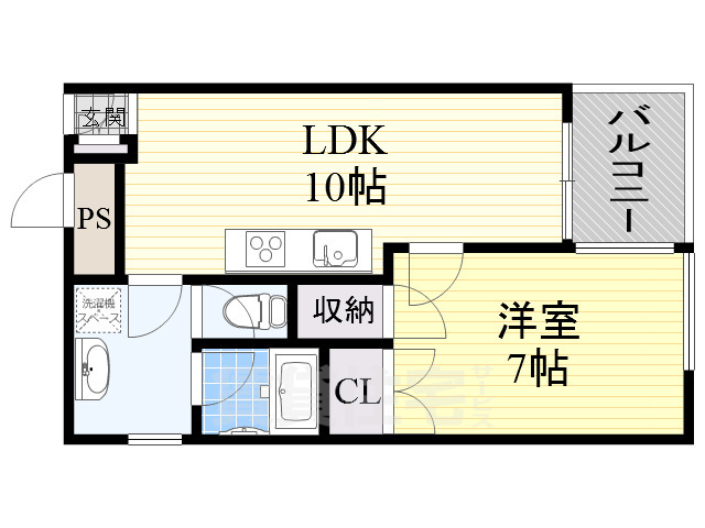 地下鉄長堀鶴見緑地線 京橋駅 徒歩7分 11階建 築38年の間取り写真