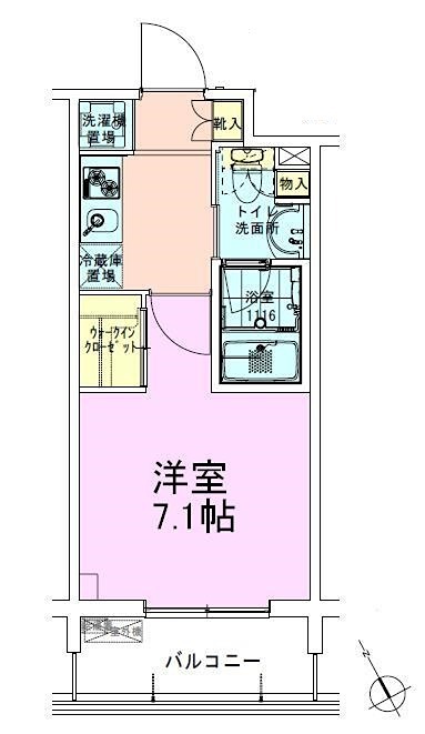 門前仲町レジデンス参番館の間取り写真