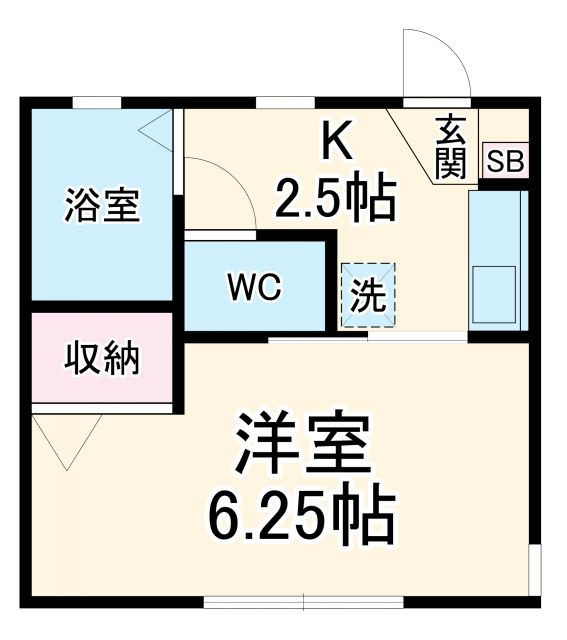 シャトーメイワの間取り写真