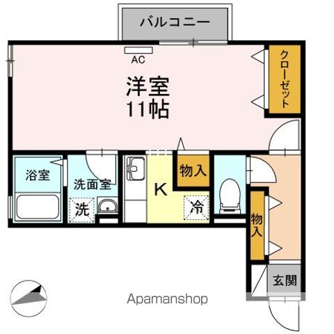 ＪＲ伯備線 米子駅 バス乗車時間：11分 最寄りバス停で下車 徒歩3分 2階建 築23年の間取り写真