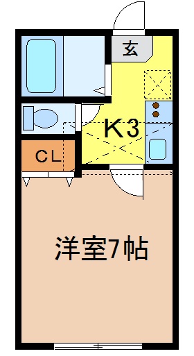 ホワイトキャッスル沖野IIの間取り