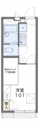 レオパレスアヴェンタージュの間取り