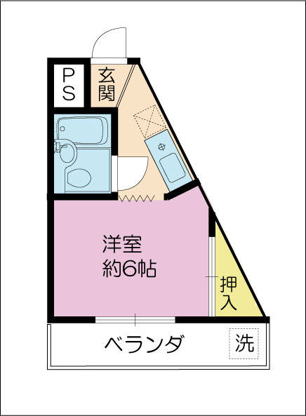 ハイツ瀬戸の間取り