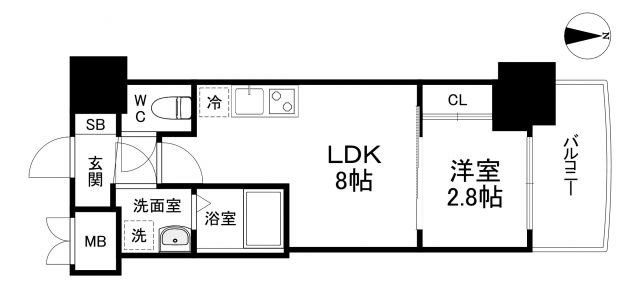 セレニテ本町東リアンの間取り