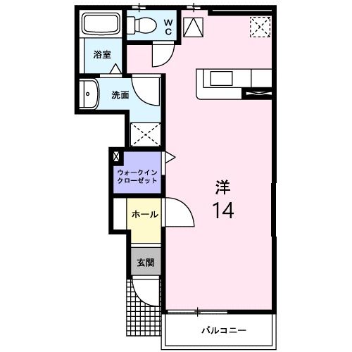 三重県亀山市野村１（アパート）の賃貸物件の間取り