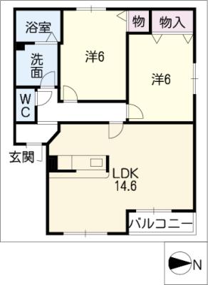 パークメゾン加茂川の間取り