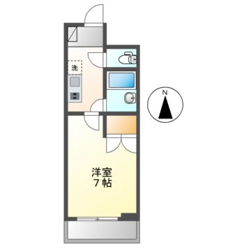 名古屋市昭和区広路本町のマンションの間取り