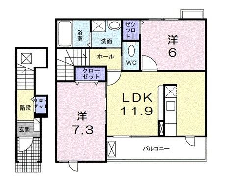 【ラネージュII番館の間取り】