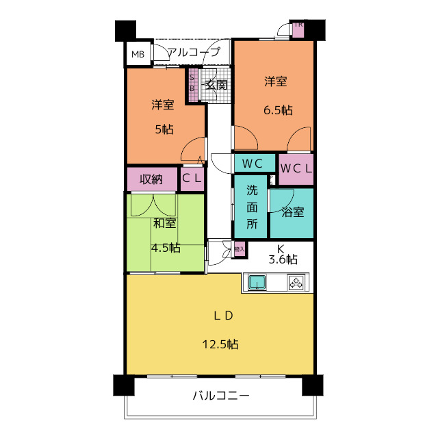 プレイズ徳重の間取り