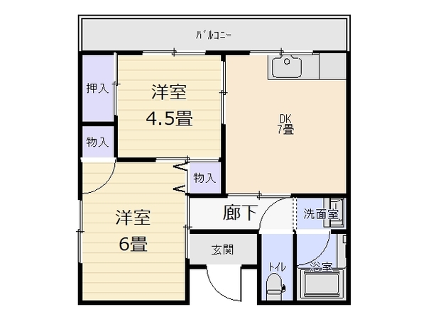 宮川マンションの間取り