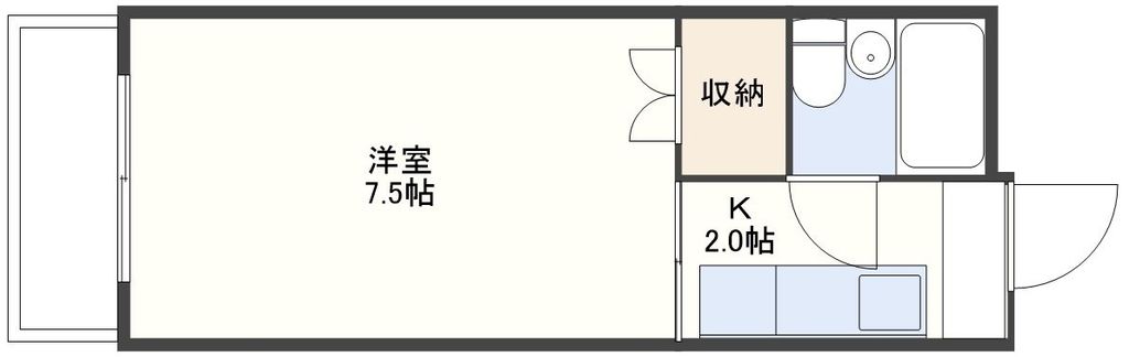 石橋ハイツの間取り