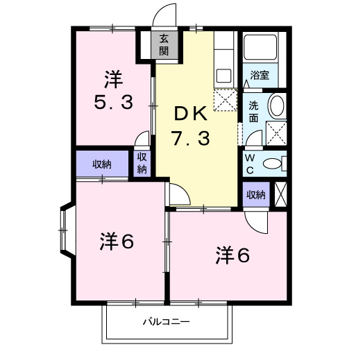 メゾンユキの間取り