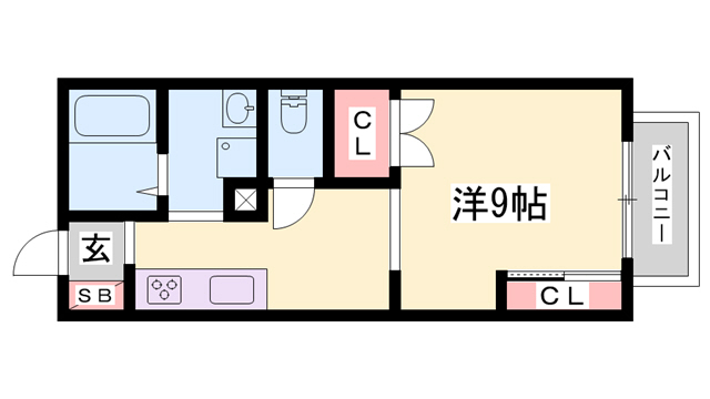 コンフォートハイツ滝野の間取り