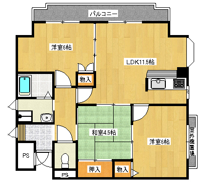 ウィステリア紀伊田辺の間取り