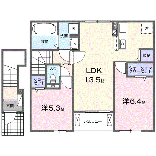 サンリットIの間取り